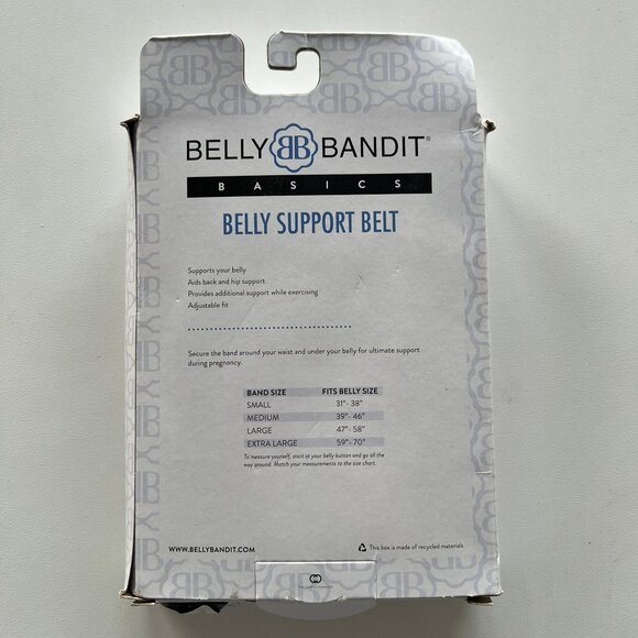 Belly Bandit Basics Belly & Back Maternity Support Belt Black Size L/G - Picture 10 of 12